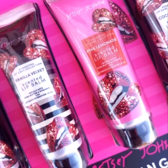 Brand New Betsey Johnson 7 Piece Hydrating Lip Balm Collection- - Picture 4 of 7